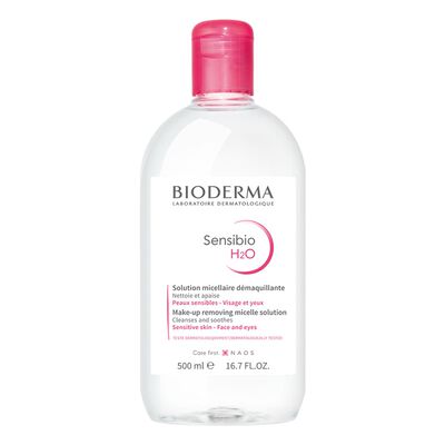Bioderma Sensibio H2O Agua Micelar Desmaquillante para todo tipo de piel, 500 ml