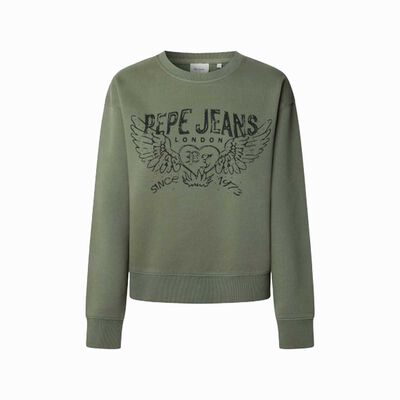 Sudadera Logo Con Coraz&oacute;n Pepe Jeans Para Mujer Junior