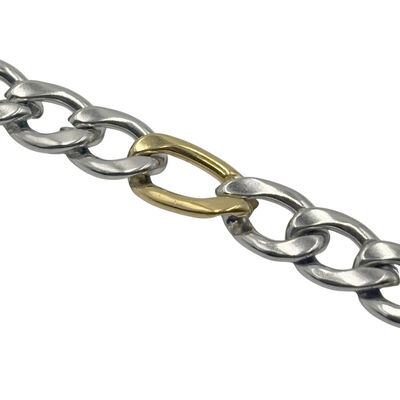 Cadena Eslabones Bicolor  Aktuales para Hombre