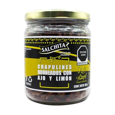 &nbsp;Chapulines Horneados Ajo Limon Salchita 80g