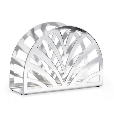 Servilletero Plateado De Metal Crown Baccara