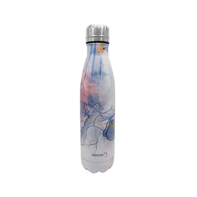 Botella de Acero Inoxidable 750 ml Color Violeta Marmoleado