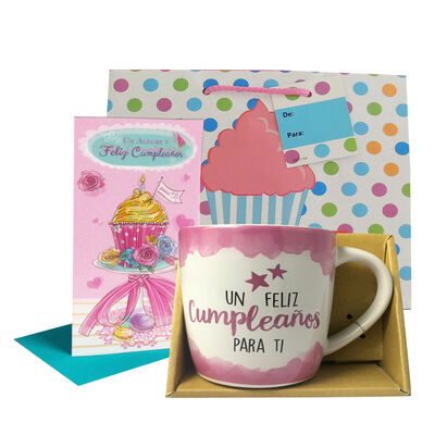 Kit Taza De Cumplea&ntilde;os Nico
