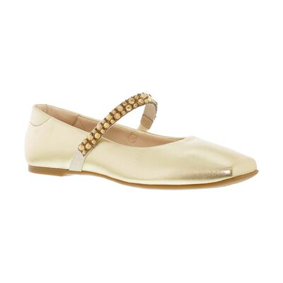 Balerina con Elastico Molekinha Dorado Aplicaci&oacute;n para Ni&ntilde;a