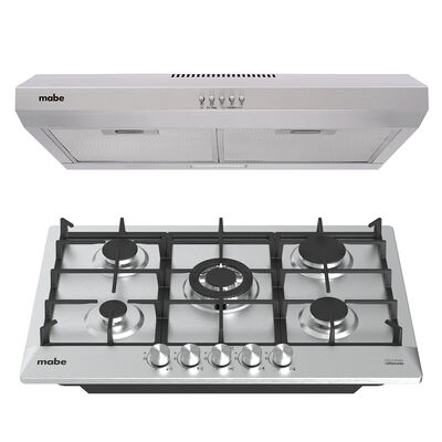 Combo Mabe Parrilla y Campana 76cm Pm76 50cm 7640