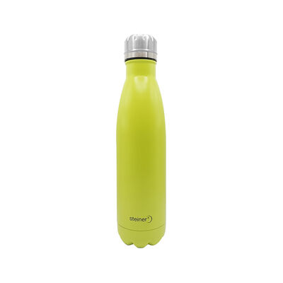 Botella de Acero Inoxidable 750 ml STEINER Color Verde Ne&oacute;n