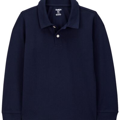 Playera Lisa Azul Obscuro Osh Kosh Manga Larga para Ni&ntilde;o