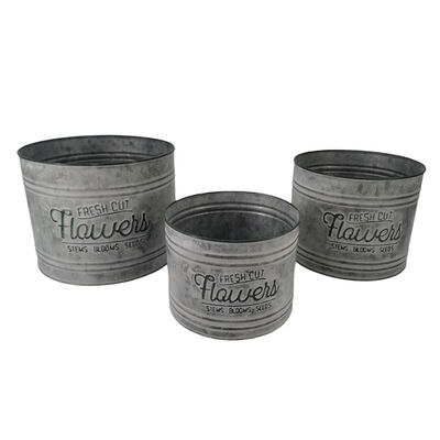 Set De 3 Porta Macetas Flower Mideko