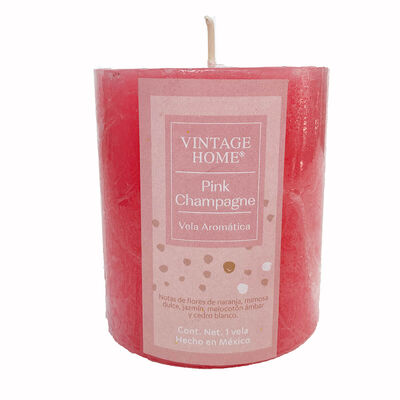Vela Pillar Pink Champagne 3X4 Vintage Home