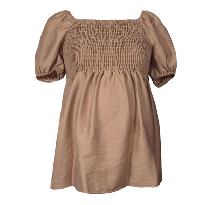 Blusa de maternidad lisa con manga aglobada Doma Fashion para mujer