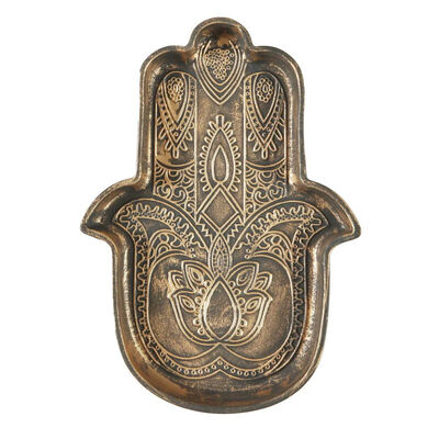 Cenicero Mano Fatma Arcilla Plata Home Deco Factory