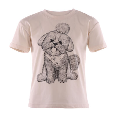 Blusa Perrito Manga Corta Betha Elizabetha para Ni&ntilde;a