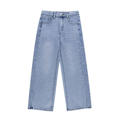 Pantalon Mezclilla Wide Leg Fukka para Ni&ntilde;a