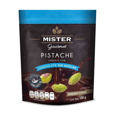 &nbsp;Pistache Con Chocolate Sin Az&uacute;car 100 Grs Mister Alimentos