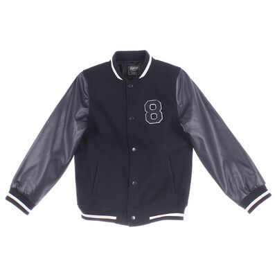 Chamarra Varsity Beisbolera Jeanious para Ni&ntilde;a