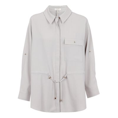 Saco Con Jaretas  Life Styler para Mujer Curvy