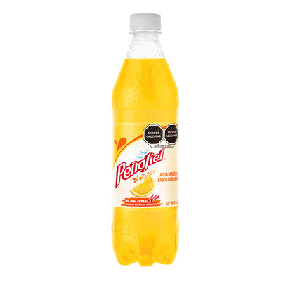 Agua Mineral Pe&ntilde;afiel Naranjada 600 ml