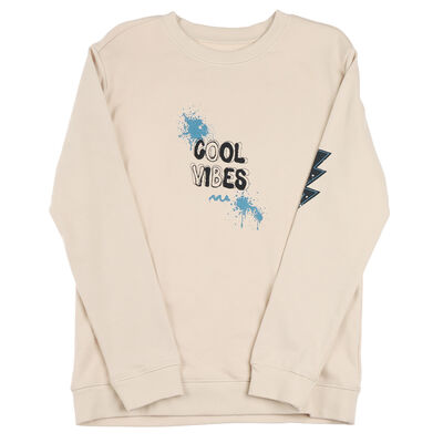 Sudadera French Terry Print Cool Vibes Fukka Ni&ntilde;o