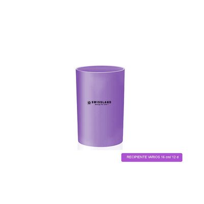 Bote Morado De Silic&oacute;n Con Madera Swl0590botmo Swissland