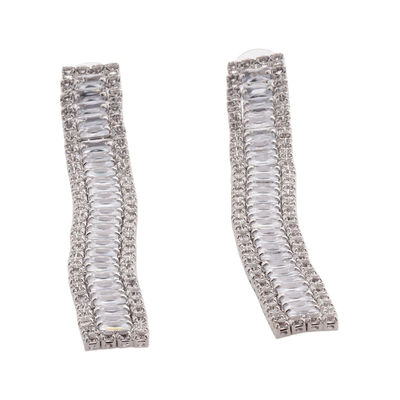Aretes Fiesta Plateada C2C