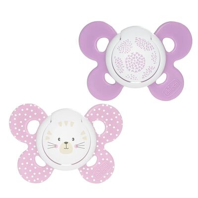 Chup&oacute;n Confort Rosa&nbsp; 6-16M 2Pack Chicco