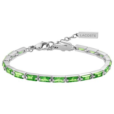 Pulsera Cristales Mujer Duchess 22 Acero Plateado