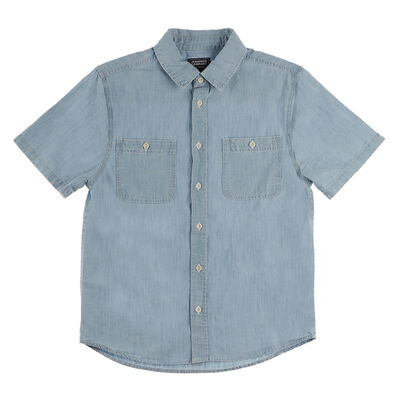 Camisa Manga Corta Bolsillos Frontales Jeanious para Ni&ntilde;o
