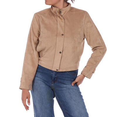 Chamarra Suede con Botones Arqueology para Mujer