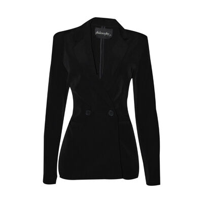 Saco Con Solapa Philosophy  Para Mujer Junior