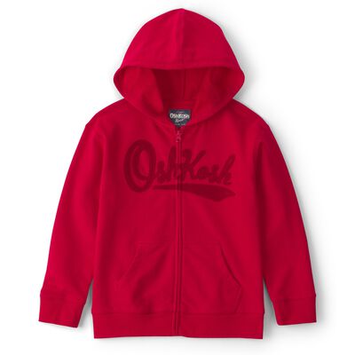 Sudadera con Capucha Oshkosh Roja con Dise&ntilde;o Logo para Ni&ntilde;o