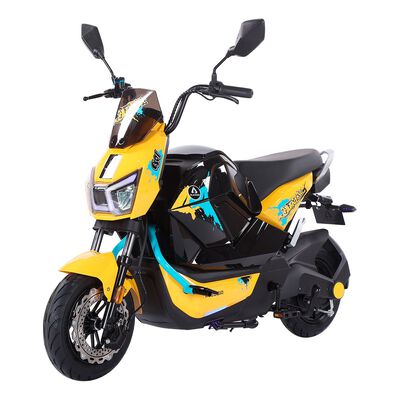 Motocicleta El&eacute;ctrica 800W Alessia Hunter Amarilla