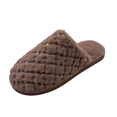 Pantufla Destalonada Rombos Comfort Fit By As Rosa para Mujer