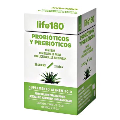 Probioticos Y Prebioticos 21 Dias Sticks Life 180