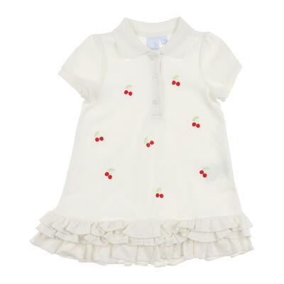 Conjunto Vestido y Cubrepa&ntilde;al Cerezas Carosello Beb&eacute; Ni&ntilde;a