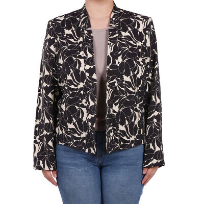 Saco Estampado Manga Larga Casual Diva para Mujer Curvy