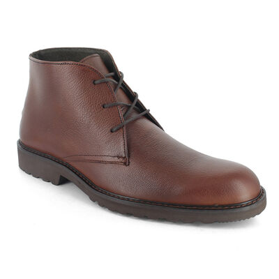 Bota Casual en Piel Moderof Caf&eacute; para Hombre