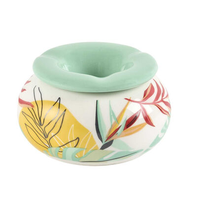 Cenicero Floral Redondo Dolomita Home Deco Factory
