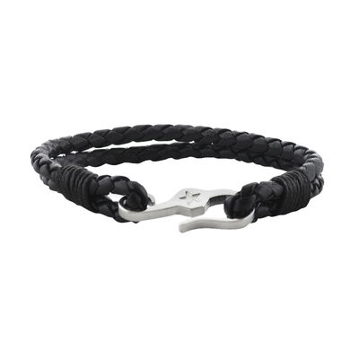 Pulsera De Acero Y Piel Kpenko