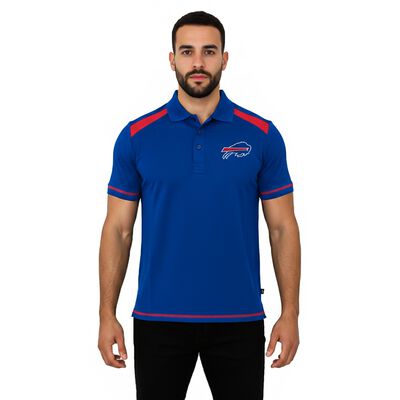 Playera Polo F&uacute;tbol Americano NFL Bills Manga Corta para Hombre