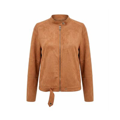 Chamarra De Suede Con Broche Philosophy Jr Petite Para Mujer Petite